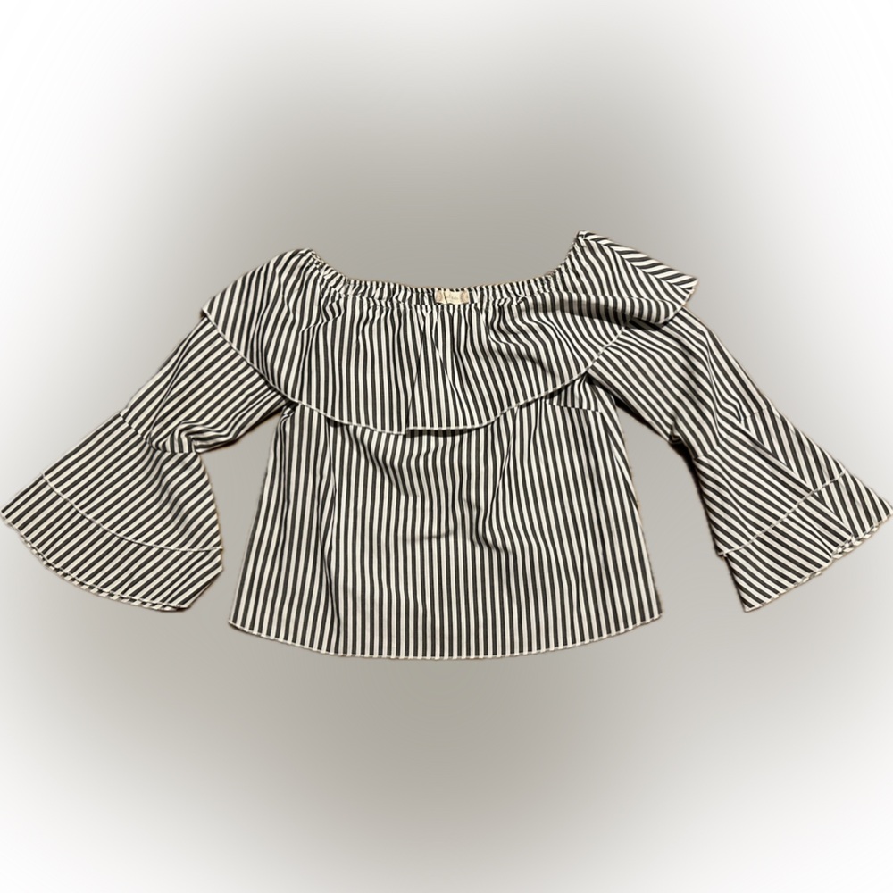 Altar’d State women’s blouse. Black and white stripe large